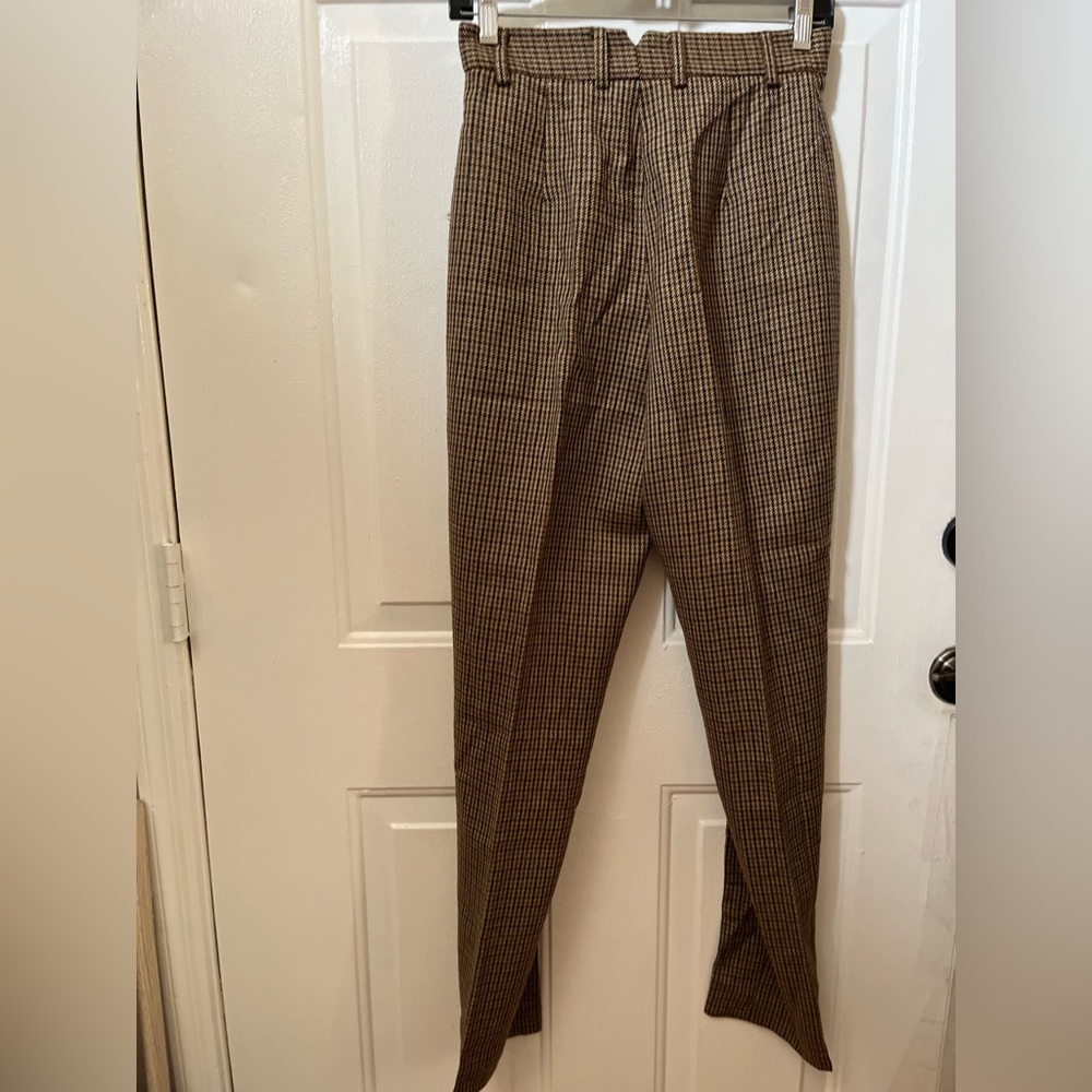 Burberrys Vintage Herringbone Dress Pants